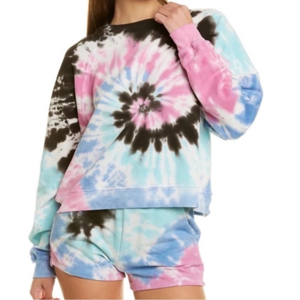 Electric & Rose tie dye pullover sweatshirt